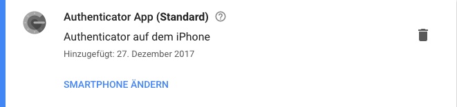 google authenticator App