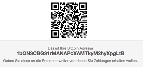 bitcoin adresse qr code