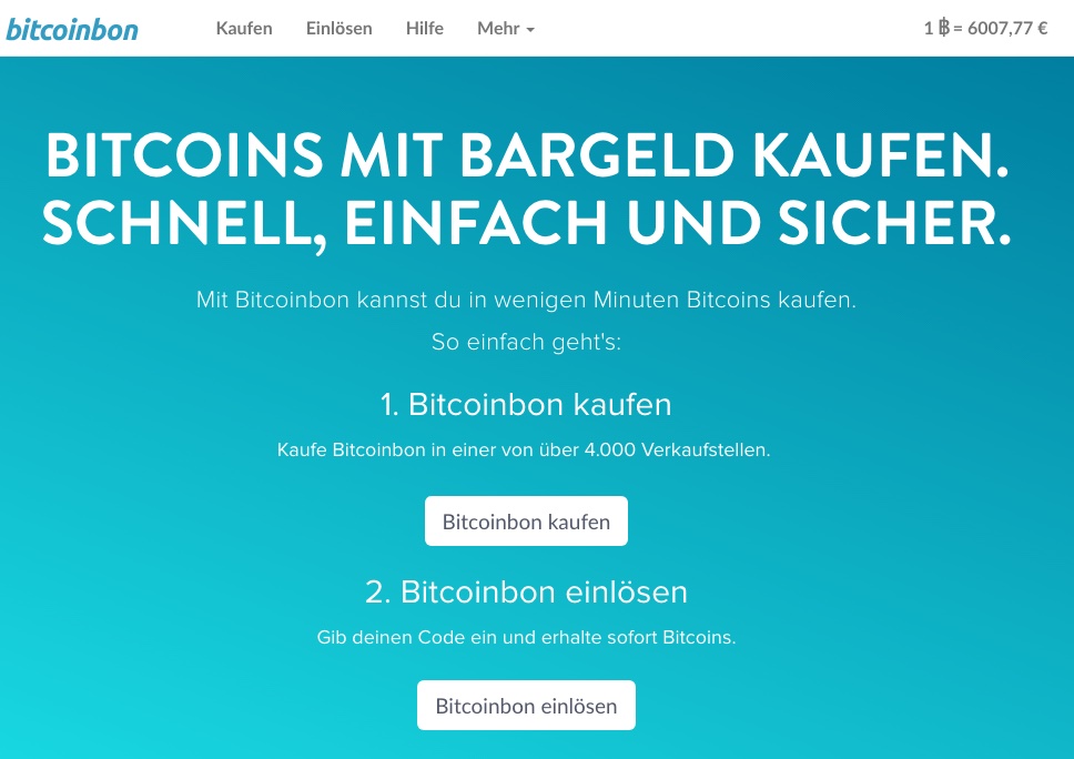 bitcoinbon homepage
